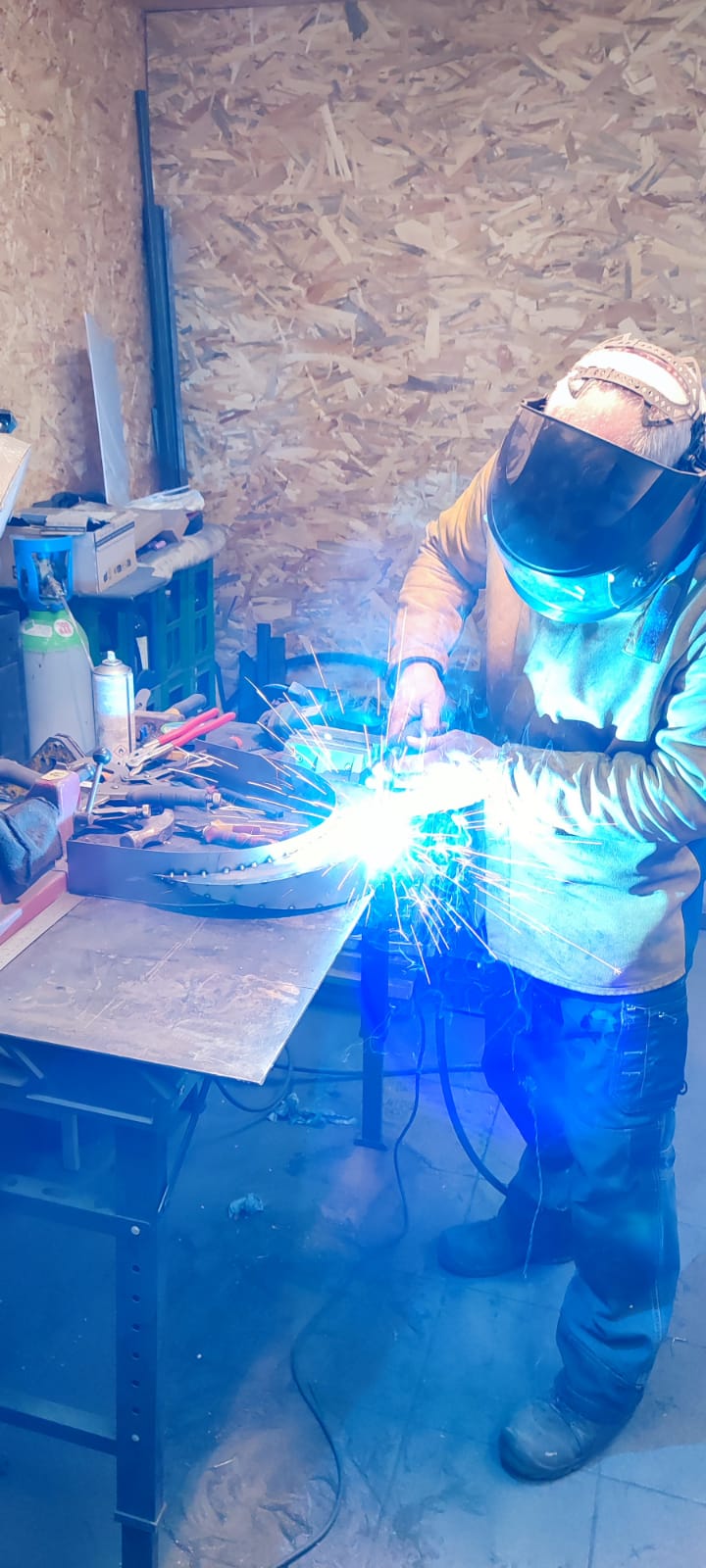 Didier en train de travailler